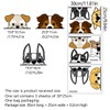 Fujitoya 8 Piece Dog Wall Sticker Car Monotone Bath Removable