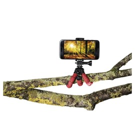 Hama Mini-Stativ Flex für Smartphone und GoPro, 14 cm, Rot