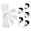 Tiardey Bartformer-Schablone, Bartformungswerkzeug, Styling-Kamm-Vorlage für Spitzbart, Schnurrbart, Koteletten, Gesichtshaar-Trimmanleitung für