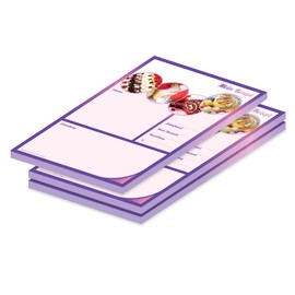 PRICARO Sweet Dreams A5 Recipe Pad (Pack of 3)