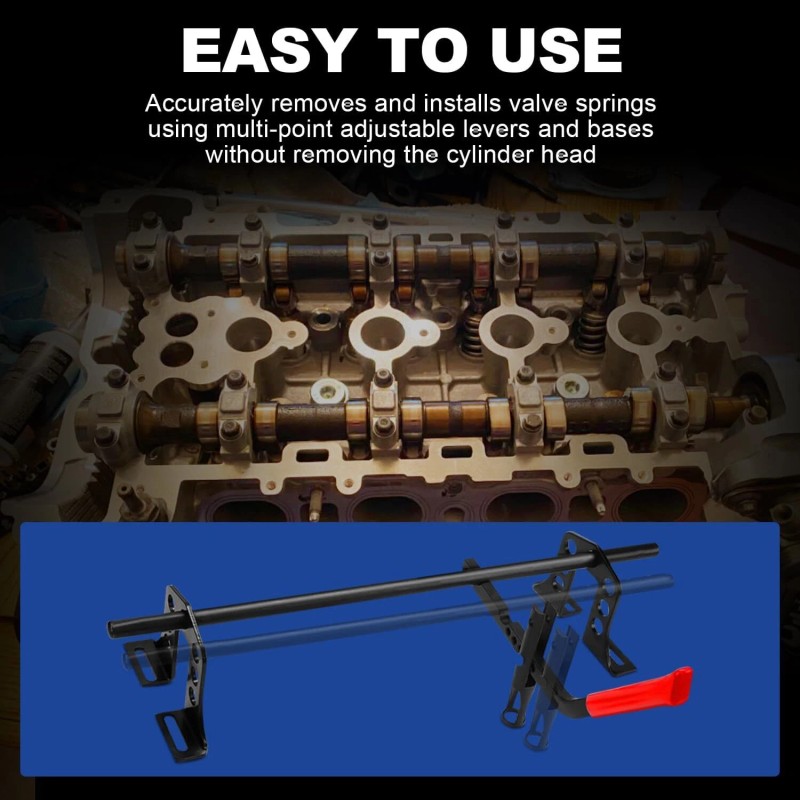 8milelake Overhead Valve Spring Compressor Steel Stem Seal Installer Remover