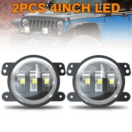 SHENKENUO For 1994-2009 Dodge Ram 2500 2PCS Bumper Led Fog Lights Driving Lamp