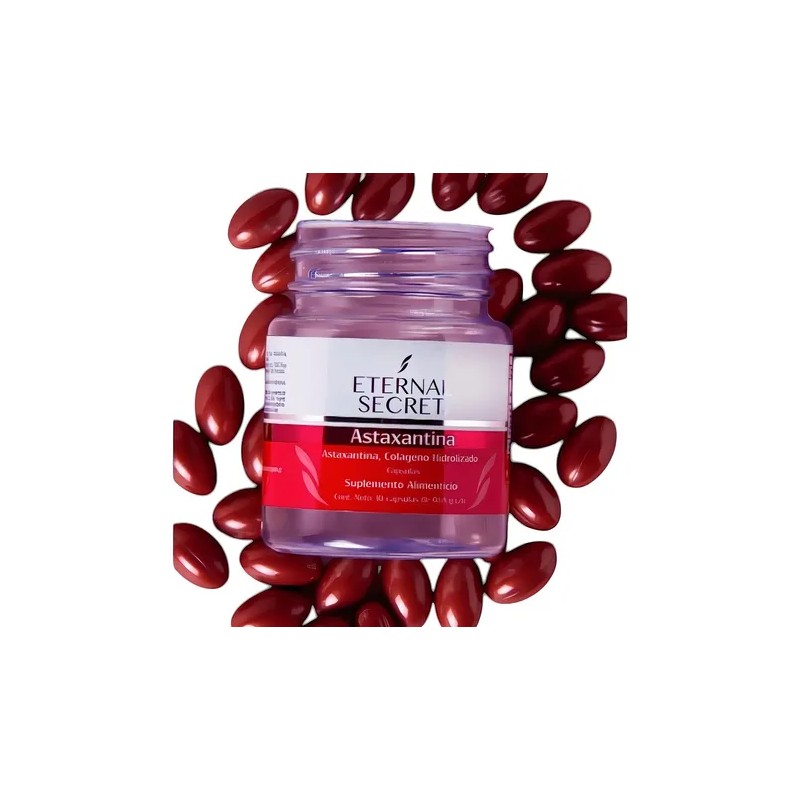 Colageno Hidrolizado 40200mg 30 Capsulas Astaxantina Al 10 Eternal Secret
