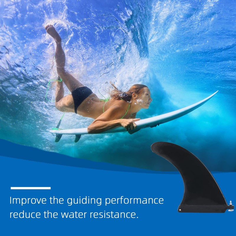 Removable Surfboard Fin, SUP Longboard Fin with Fin Screws, Surfboard
