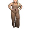 Hostoyo 2 Piece Sets for Women Lounge Sweatsuit Crop Tops