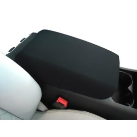 Car Console Covers Plus Made in USA Neoprene Center Armrest Console Cover fits Toyota Camry 2012-2017 Black