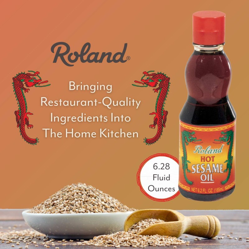 Roland Oil Pure Sesame Hot, 6.2 oz