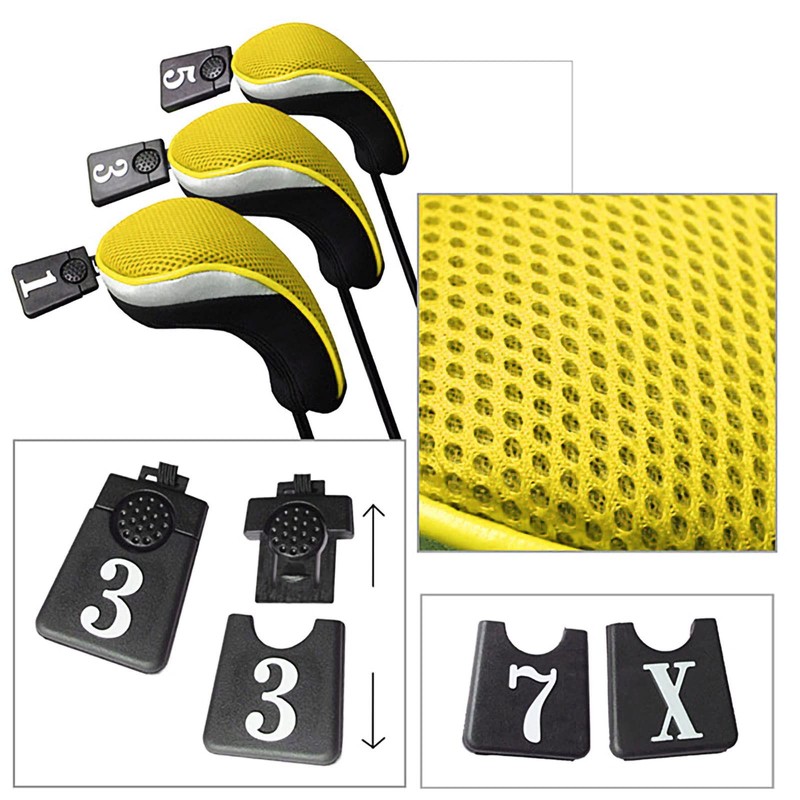 Andux Golf 460cc Driver Fairway Wood Club Head Covers 3pcs/Set