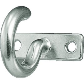TRUSCO Plate Hook, Stainless Steel, D Dimensions 0.2 inches (6 mm), TPTF6, 1 x 20 Pieces (Case Sale)