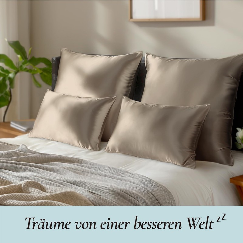 Zenssia 100% Mulberry Silk Pillowcase 40 x 60 cm for