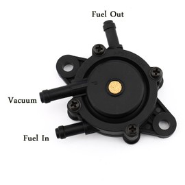 Fuel Pump Fits for Briggs & Stratton 491922 691034 John Deree LG808656 M138498 Honda 16700-Z0J-003 Kawasaki 49040-7001 Kohler 24 393 04-S,24 393 16-S, with Fuel Filter/Fule Line