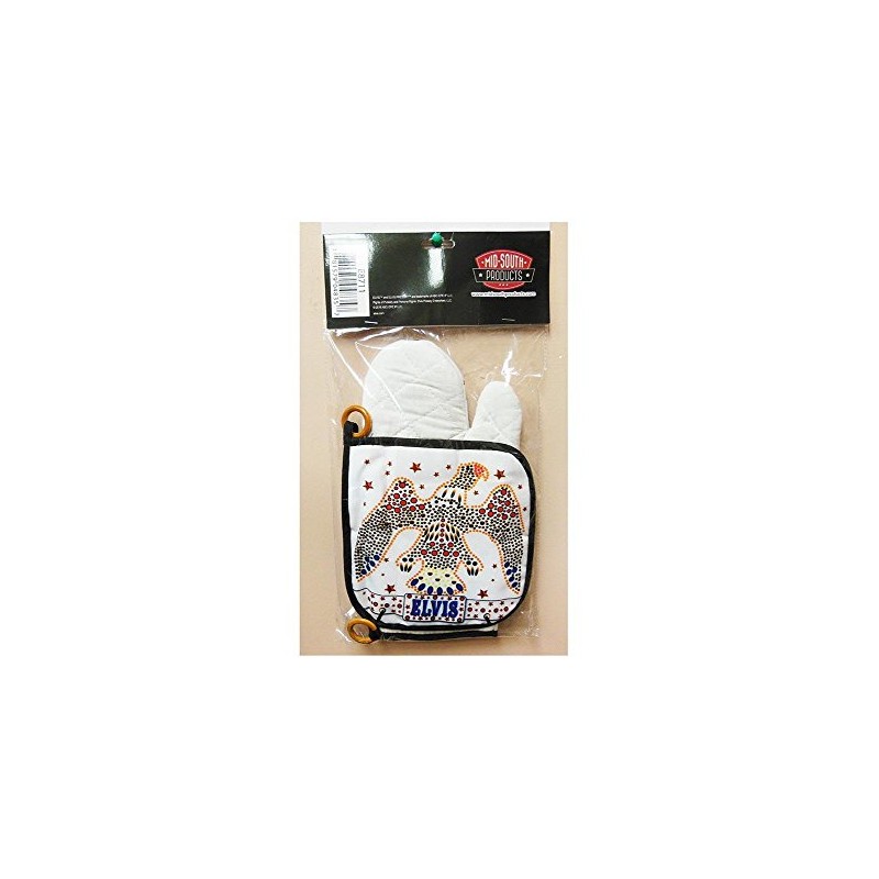 Midsouth Products Elvis Presley Oven Mitt & Pot Holder Set
