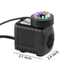 Lewisia 211 GPH Fountain Pump Submersible with LED Light Adjustable