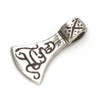 Germanic Axe Pendant 925 Sterling Silver Jewellery, Measure: 2cm in