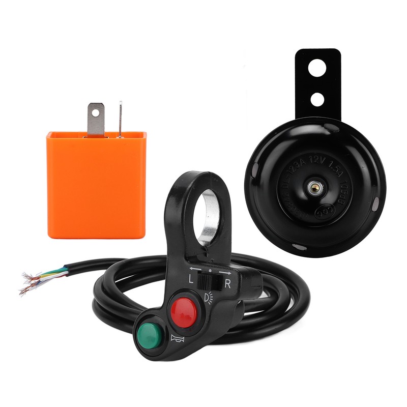 Motorcycle Handlebar Horn Turn Signal Light Switch Assembly 7/8in Multifunctional