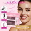 Kit Pestañas Volumen 40d 50d Nycaar Con Pegamento Diy