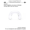 Ovxznts Clear Septum Retainer 8G Clear Septum Rings Acrylic Plastic