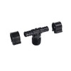 PEXLOCK 30822 Male Tee, 1/2" x 1/2" MPT, Black