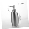 FELTECHELECTR Metal Oval Shape Soap Lotion Pump Dispenser Bottle for