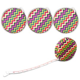 Pack of 4 Measuring Tape Body, 1.5 m/60 inches, Retractable Soft Double-Sided Tape Measure, Tailor's Measuring Tape, Body Circumference Tailor, Sewing Accessories for Measuring Length, Chest, Waist
