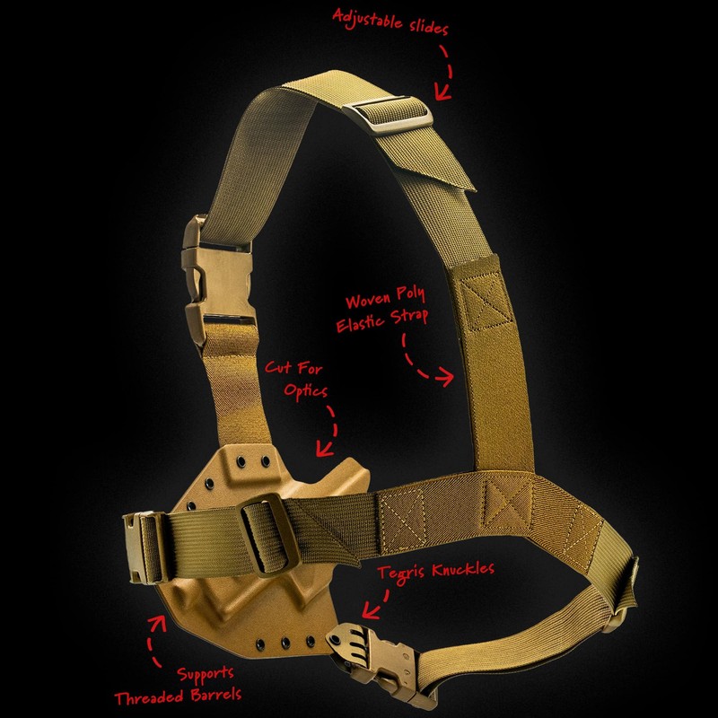 Kenai Chest Holster for a Ruger - MAS Grey/Coyote (Model