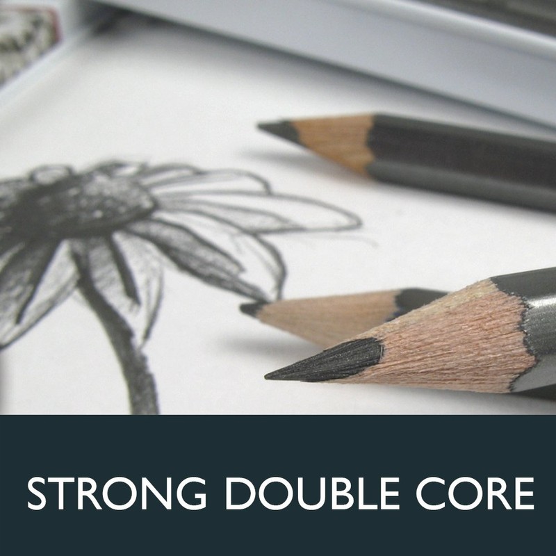 Derwent Graphic Pencils, Soft, Pack, 4 Count (39005)