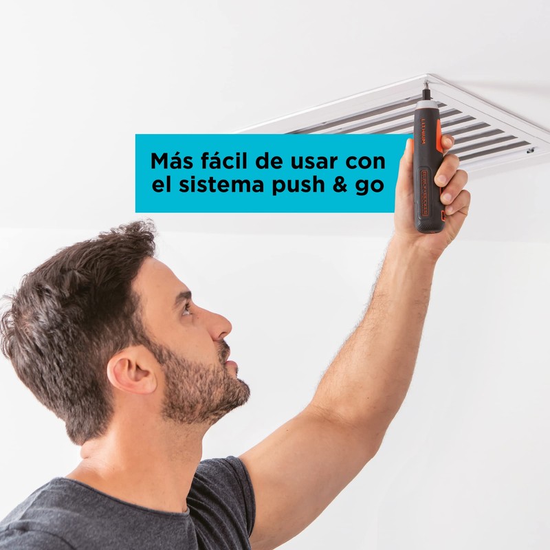 BLACK+DECKER Atornillador Eléctrico 4V + 27 Accesorios (BD40K27)