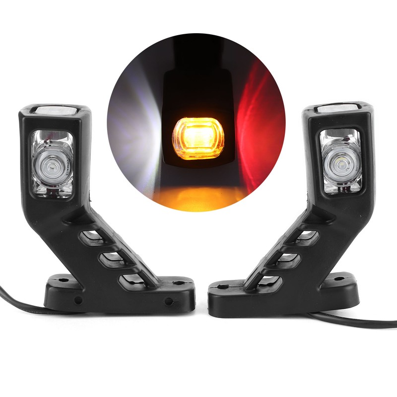 10‑30V Car Truck Trailer 3 Sides 4LED Side Marker Lights