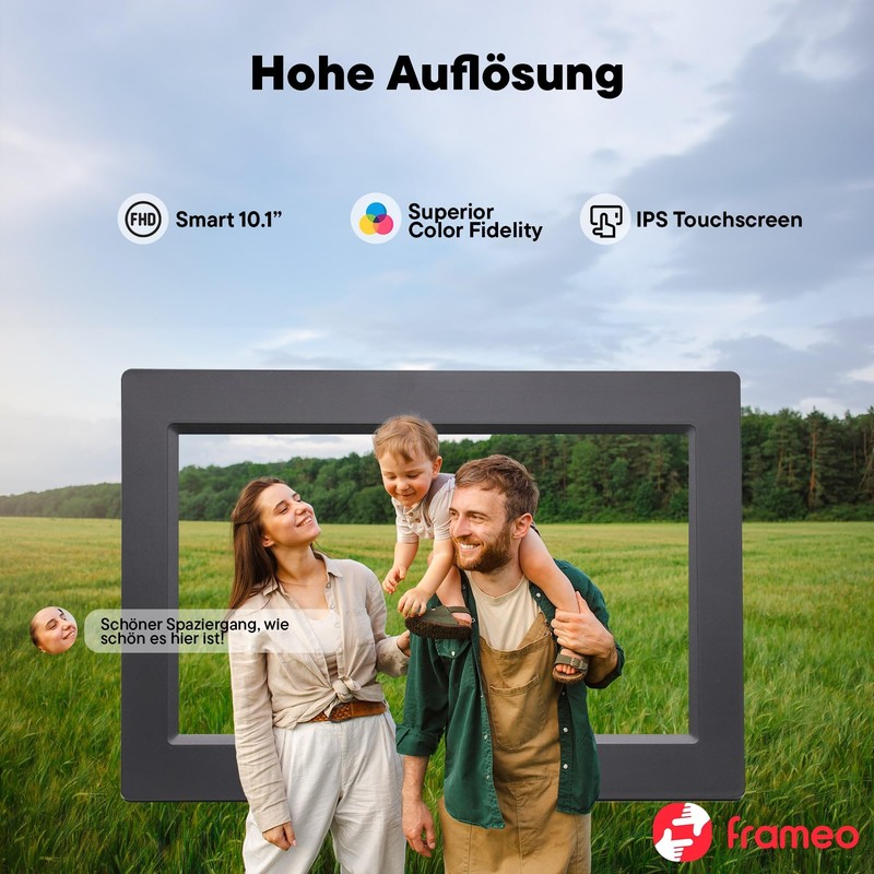 Denver PFF-1015B 10.1" Black Digital Photo Frame