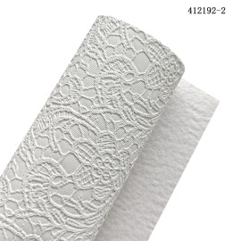 30cmx135cm Roll Solid Colored Flower Embossed Faux Leather Leatherette Fabric Synthetic Leather for Diy Making Bag Shoes CraftsColor: XHT-412192-2