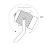 ledscom.de SHINGA Garden Spotlight with Ground Spike for Outdoor Use,