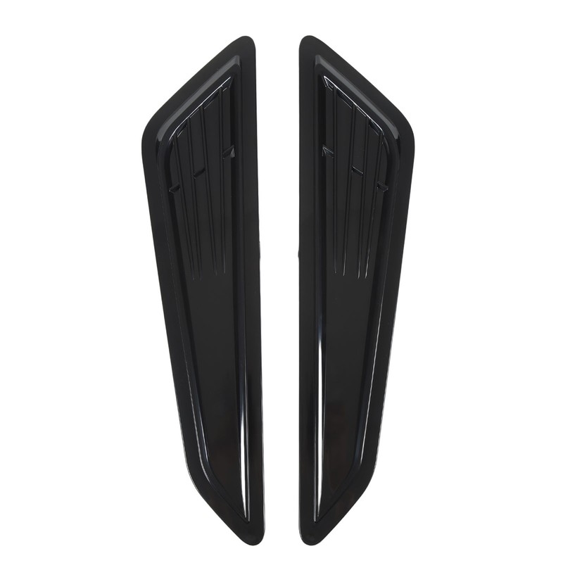 2 Pcs Hood Vent Cover Black Air Intake Dashboard Decorative
