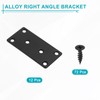 sourcing map 6 Pcs Mending Plate Metal Flat Bracket Straight
