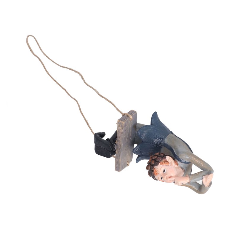 Swing Forest Elf Figurine Resin Exquisite Elf Hanging Statue Tree