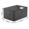 Rotho Country Storage Box 11 Litre Rattan Look, Plastic (Polypropylene)