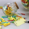 ccHuDE 100 Pcs Mini Paper Scrolls Valentine Message Papers Small