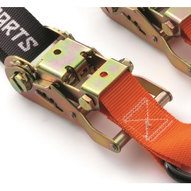 Premium KTM Soft Tie Downs with Ratchet and Clip Hooks (2 Pack), U6910048