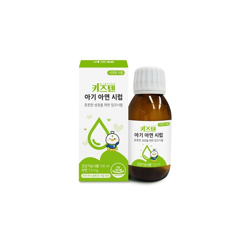 Kids Ten Baby Zinc Syrup Apple Flavor 100ml x 4