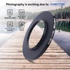 34 mm lens to 52 mm camera lens adapter, 34