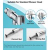 All Metal Handheld Shower Head Holders, 1/2" Shower Hose Holder