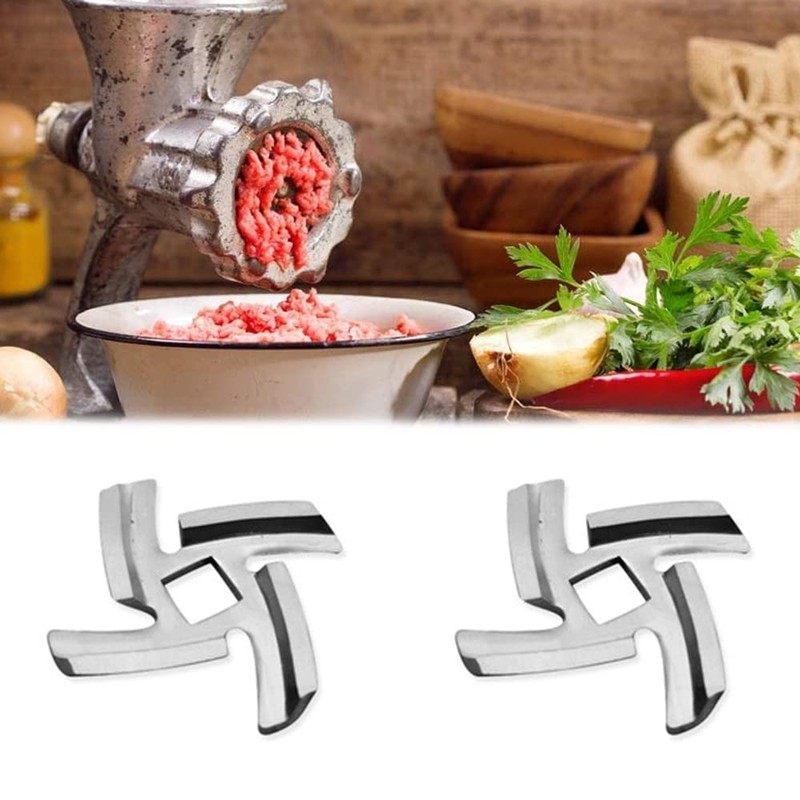 XingCRYao Meat Grinder Blade Replacement Parts, Set of 4, Meat