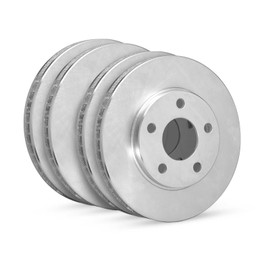R1 Concepts Front and Rear Brakes and Rotors| Blank Brake Rotors| Front and Rear Disc Brake Rotors| Fits 2006-2010 Lexus IS250; 2014-2015 Lexus IS250