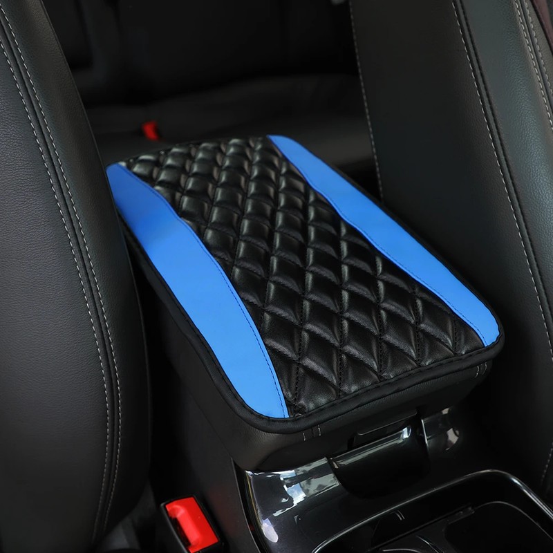 Car Armrest Cushion for Center Console – PU Leather Anti-Scratch