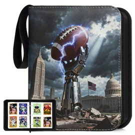 Football Card Binder with Sleeves 400 Pockets, Card Holder Organizer Display Case Compatible with Trading Card, Sport, Football, Baseball, TCG Cards