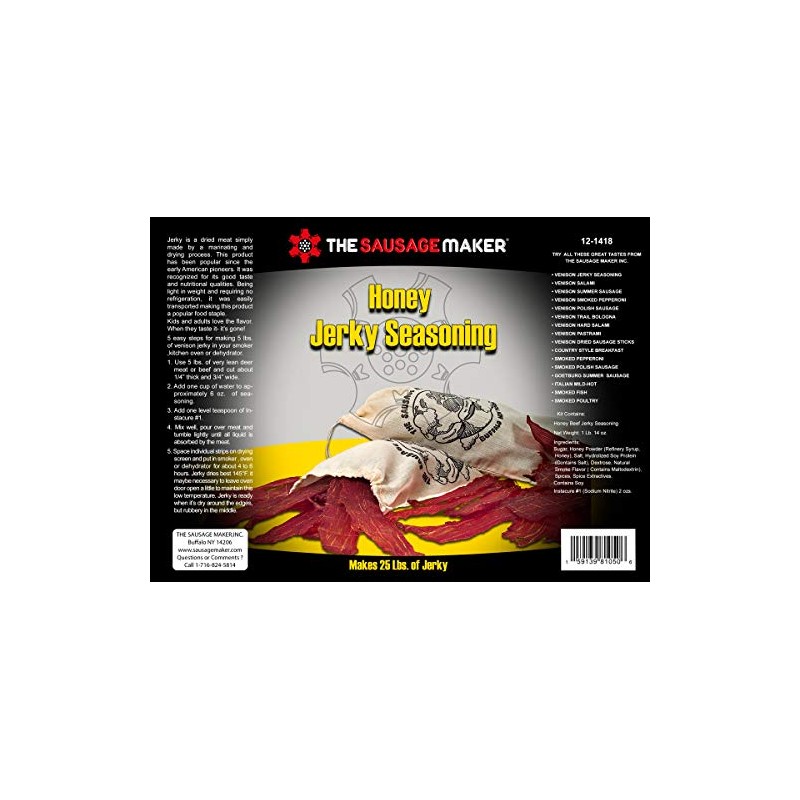 The Sausage Maker - Honey Jerky Seasoning, 1 lb. 14