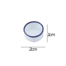 Priaora 12 Pcs Spider Micro Water Bowl Mini Ceramic Dish for Spider Tarantula Millipede Tiny Reptile Water Dish Pet (0.86" D, 0.43" H) (K178-12)