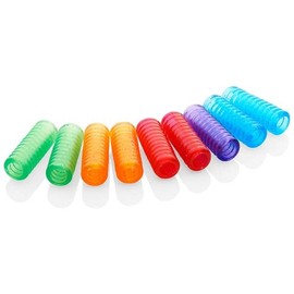 LPC DIRECT Pack of 10 Pencil Grippers for Increased Control in Writing & Drawing - Assorted Colours - Glitter Grippers