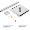 NearMoon Rain Shower Head With Shower Arm, Ceiling Mount Square