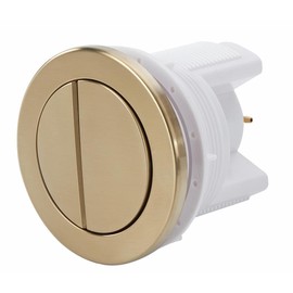 Housler® Brushed Brass Pneumatic Toilet Cistern Tank Dual Push Button