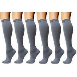 Tarusky Compression Socks For Women and Men - Best for Sports, Running, Athletic, Medical, Varicose Veins, Travel, Nurses, Pregnancy, Yoga, Gym. (Gray, "Small/Medium")